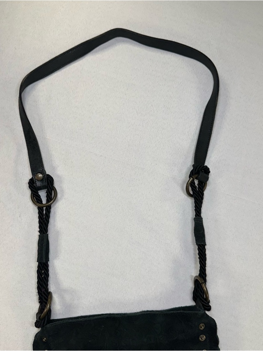 Olsen Europe Leather Tooled Crossbody Purse Festival Western Country Sturdy - Picture 3 of 11